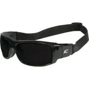 1 PK, Edge Eyewear Caraz Conversion Kit Black Frame & Strap Safety Glasses with Smoke Vapor Shield Lenses